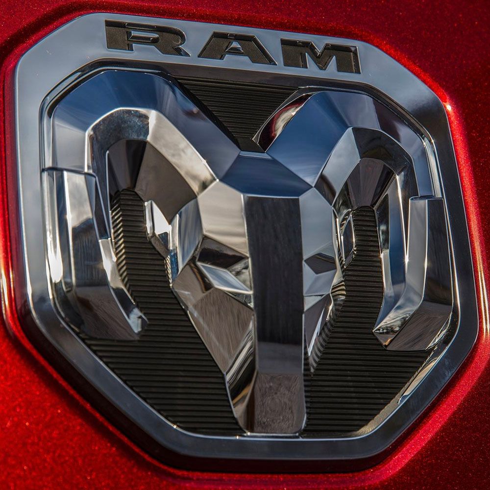 Ram Trucks Badge Logo On Ram 1500