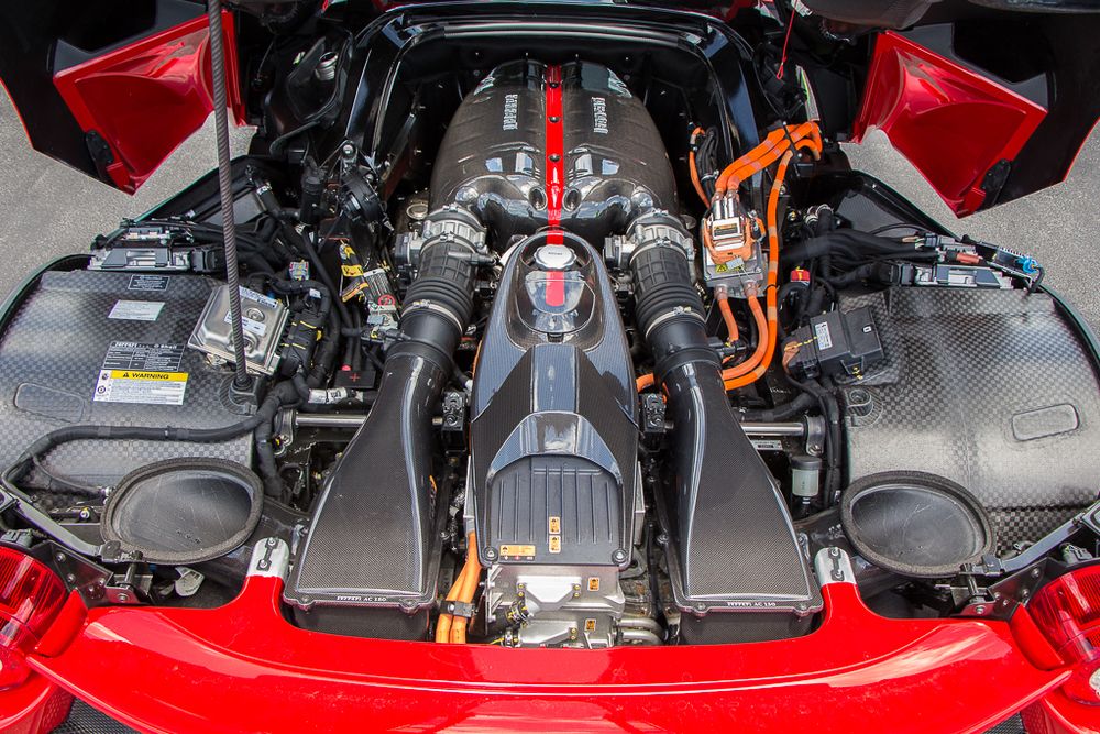 Ferrari LaFerrari Engine Bay 