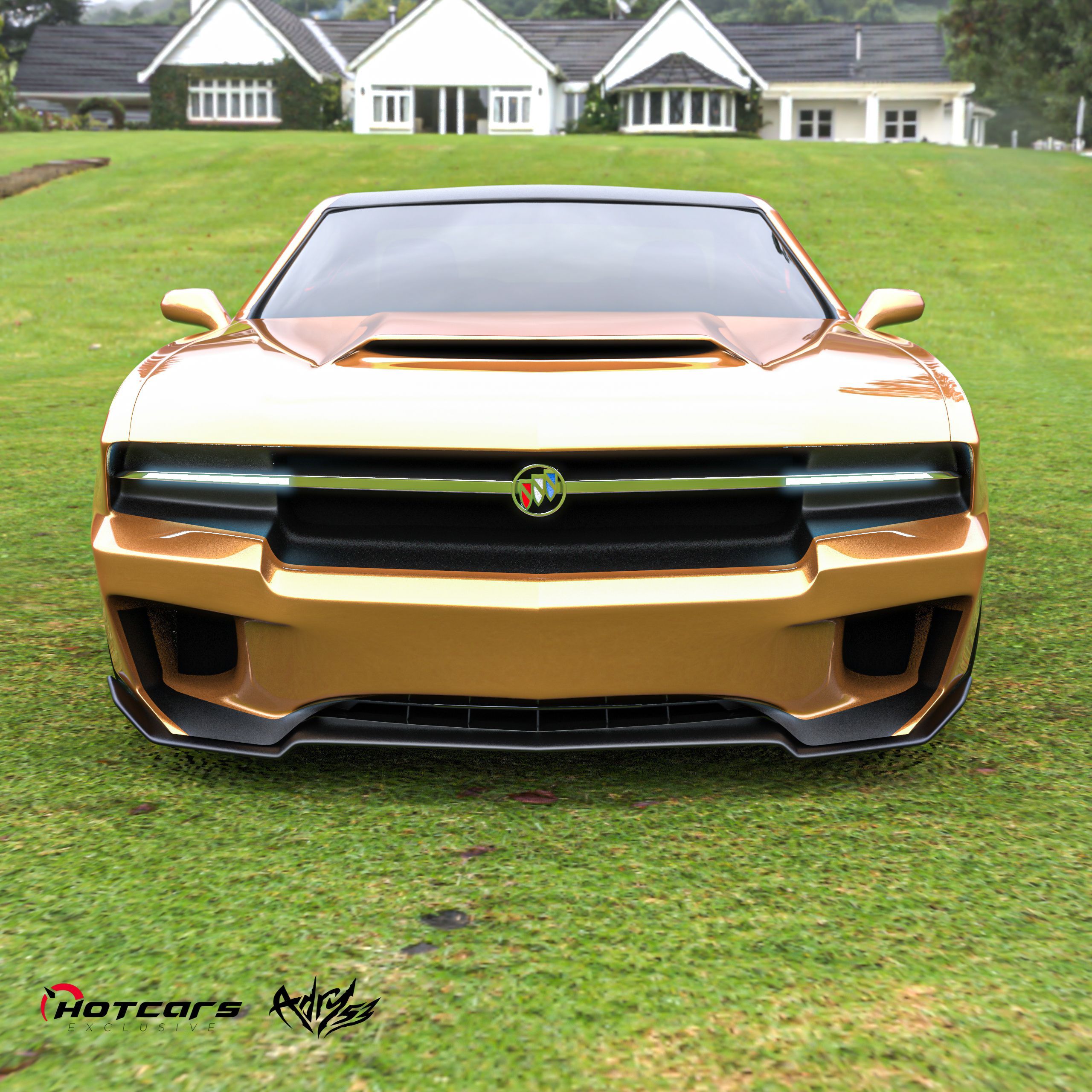 Buick Skylark render, front profile view