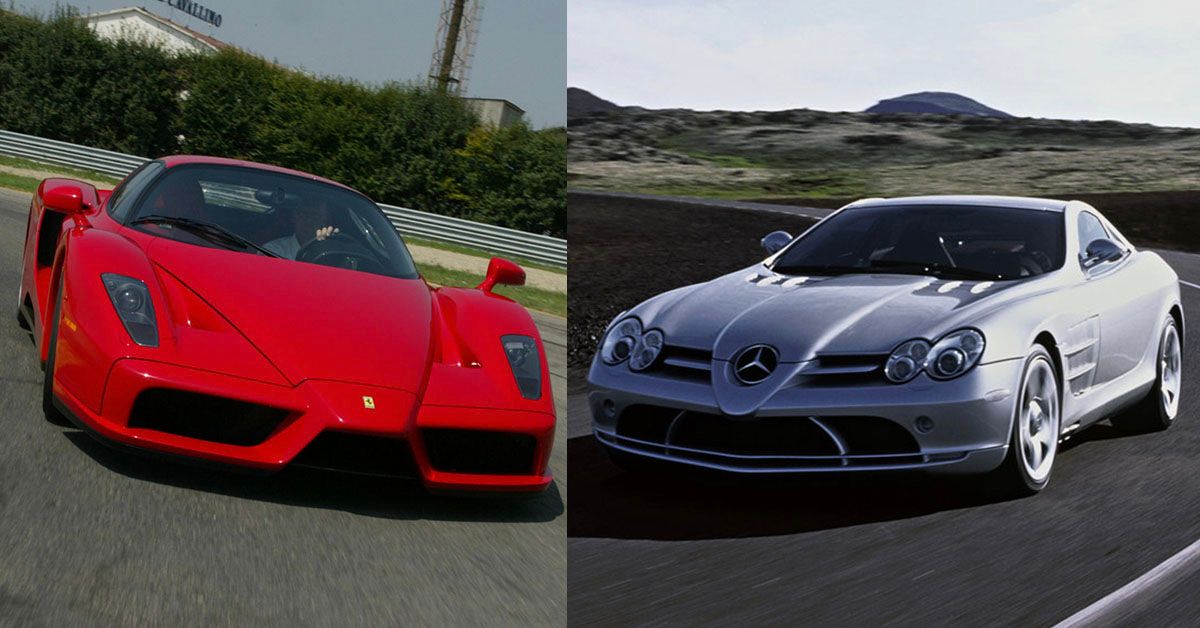 Supercar icons: Ferrari Enzo vs Mercedes-Benz SLR McLaren