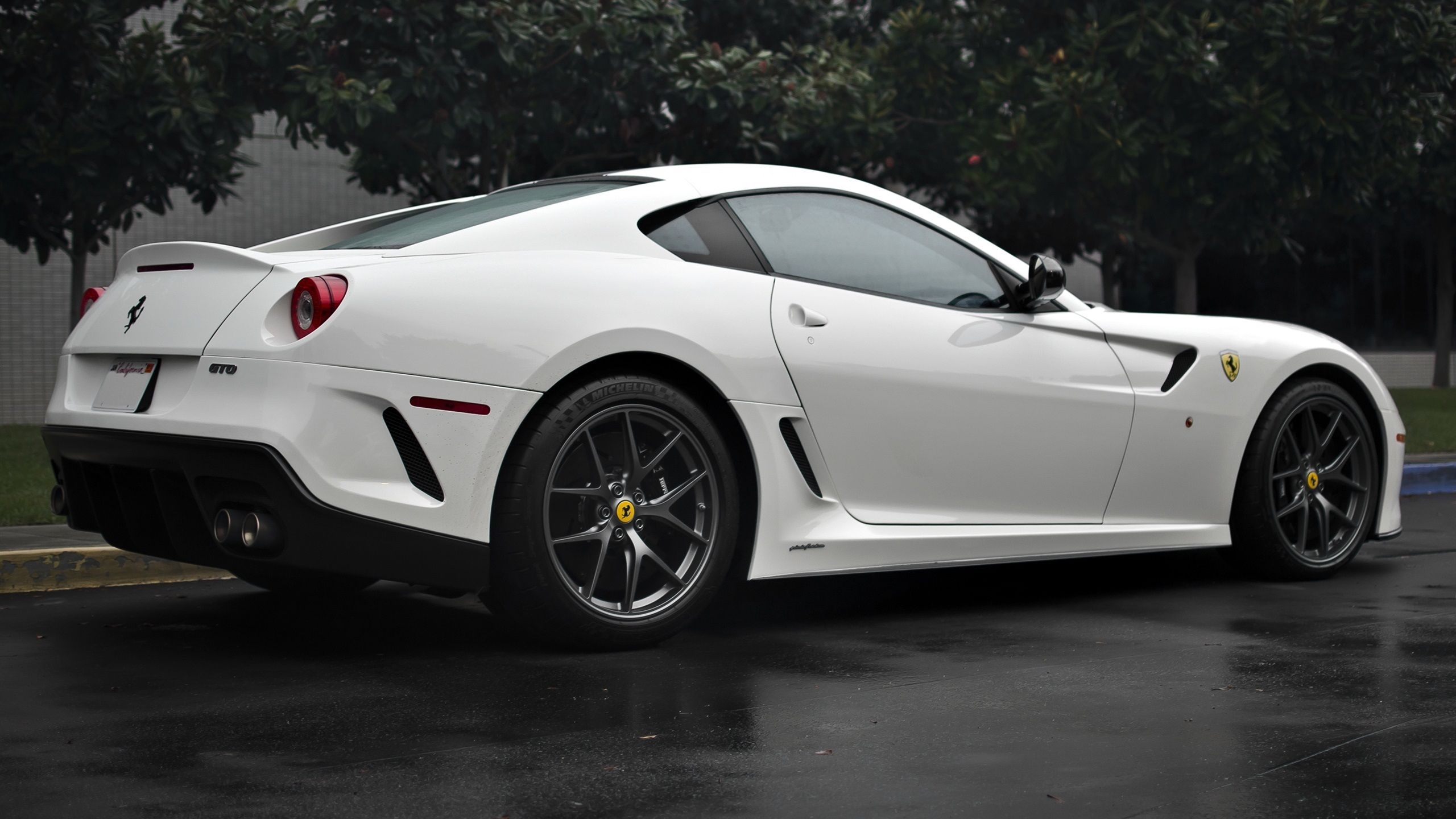 White Ferrari 599 GTO