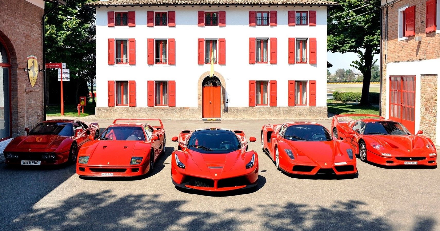 Ferrari LaFerrari with icons from every decade