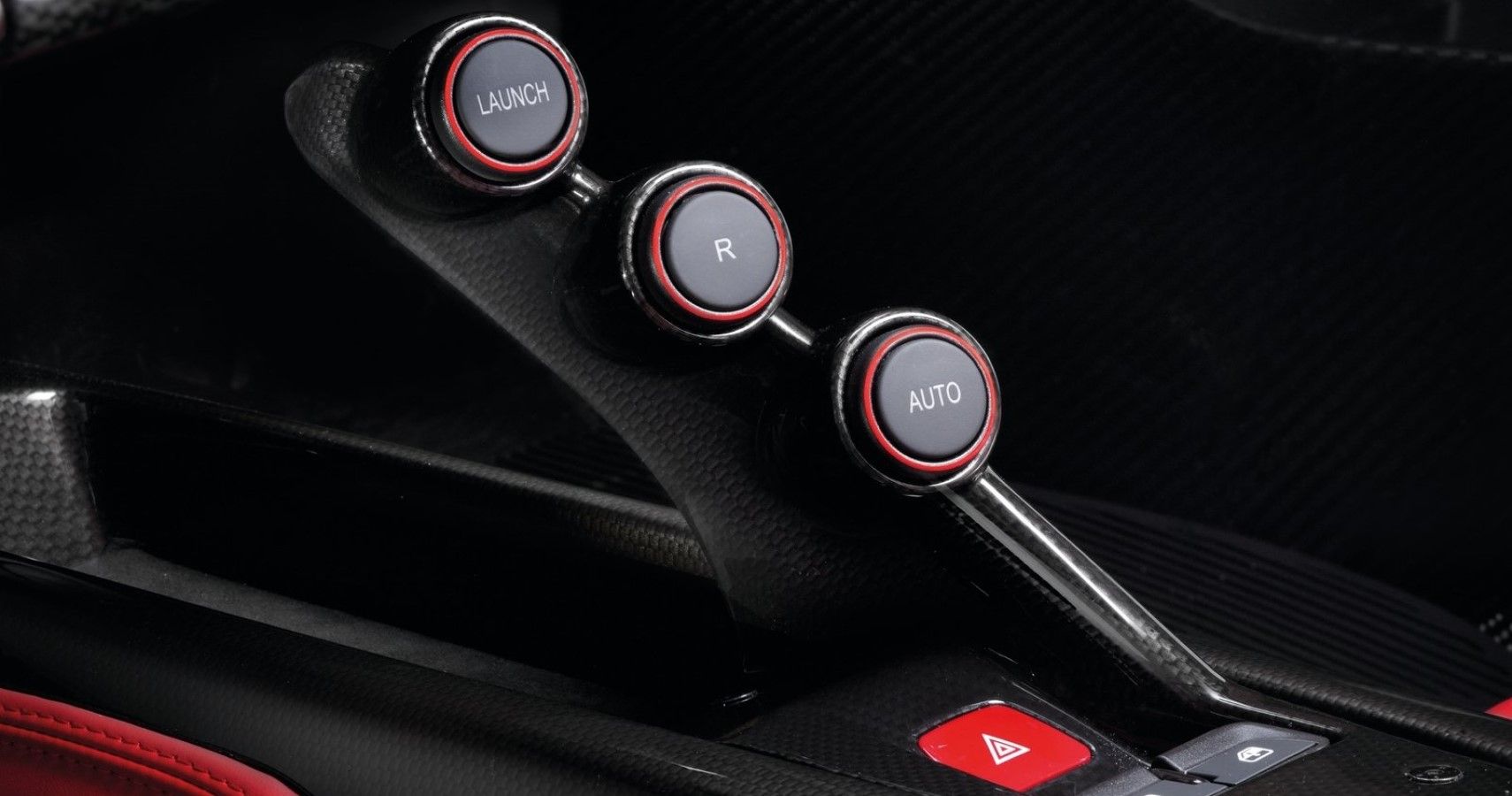 Ferrari LaFerrari center console close-up view