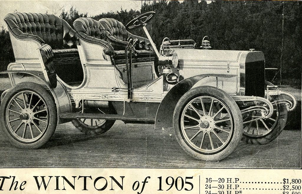Industry Pioneers History Of The Winton Motor Carriage Company