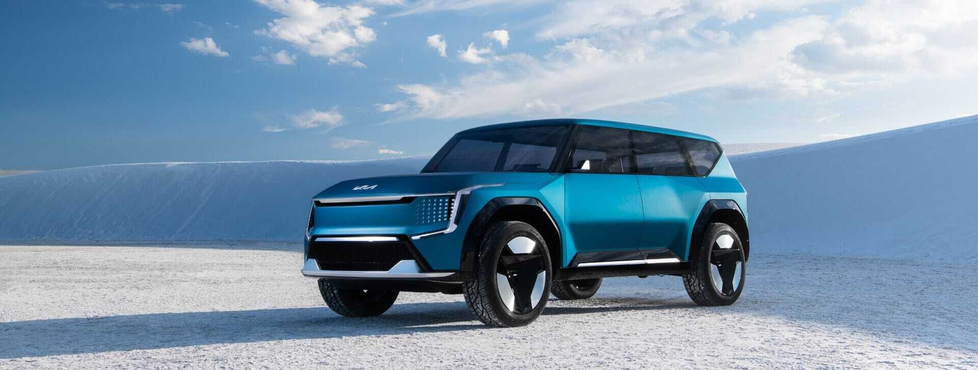 Blue Kia EV9 Concept