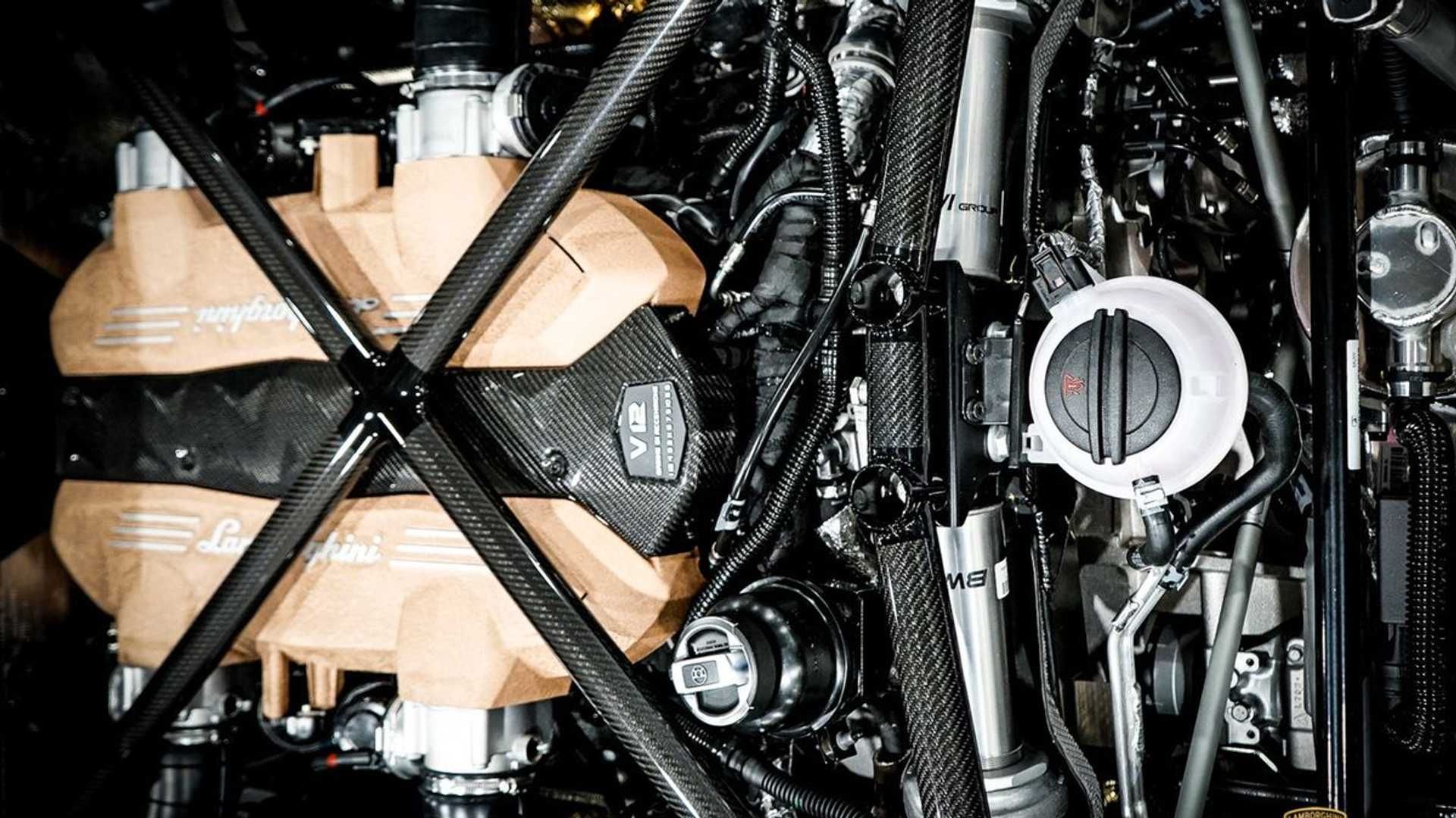 Lamborghini Sian FKP 37 - Engine Bay 