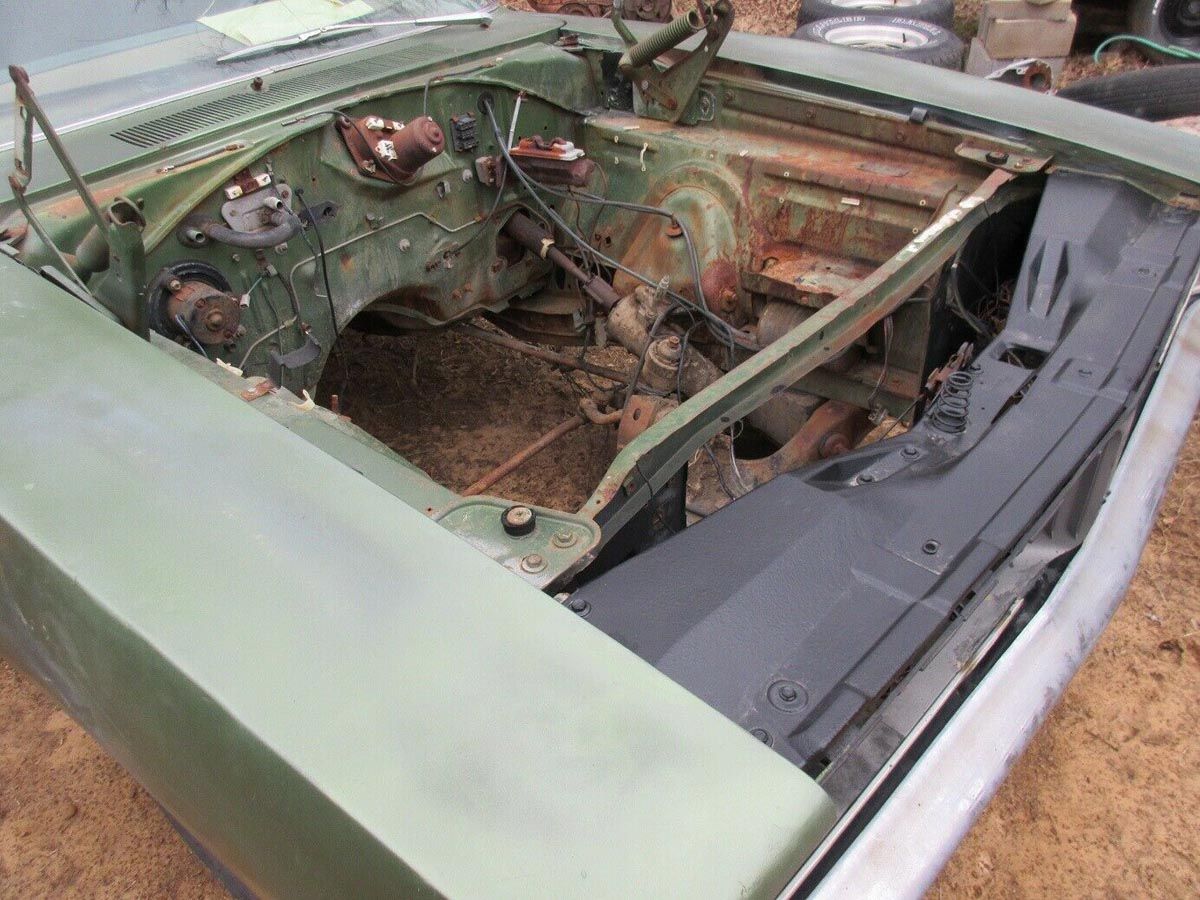 Original F5 Medium Green Metallic H-Code 1969 383-4V Dodge Charger SE Looking For A Restoration Job