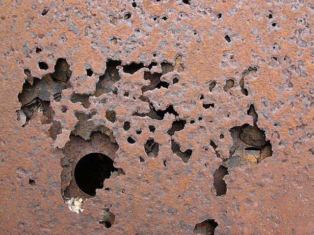 Rust Holes Via Wikimedia Commons:Hannes Grobe