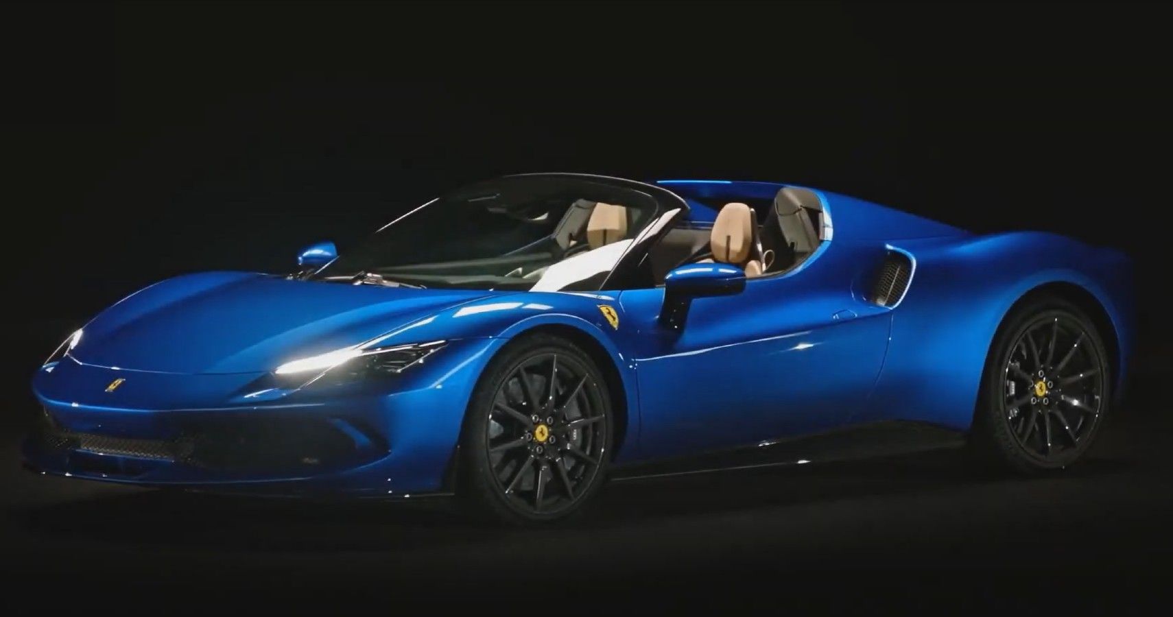 Ferrari 296 GTS Convertible blue