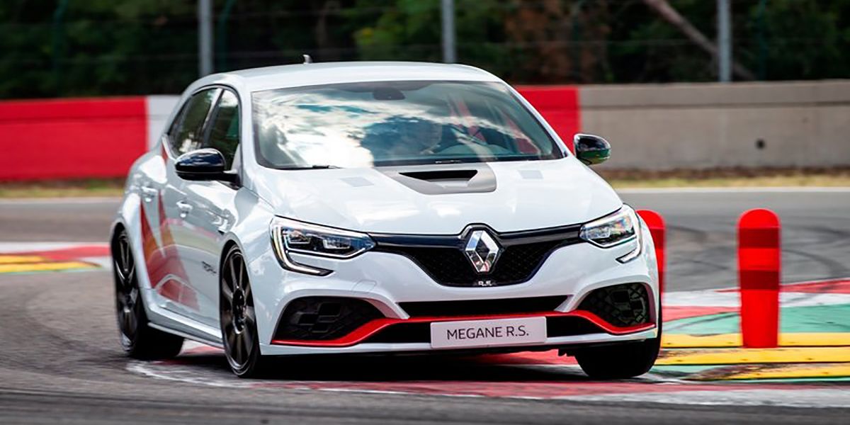 White & Red 2020 Renault Megane RS Trophy-R - Front