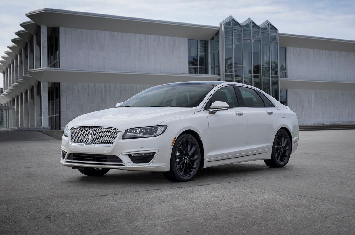White 2020 Lincoln MKZ side view