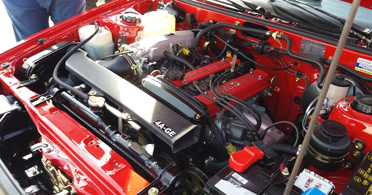 ae86 engine bay picture