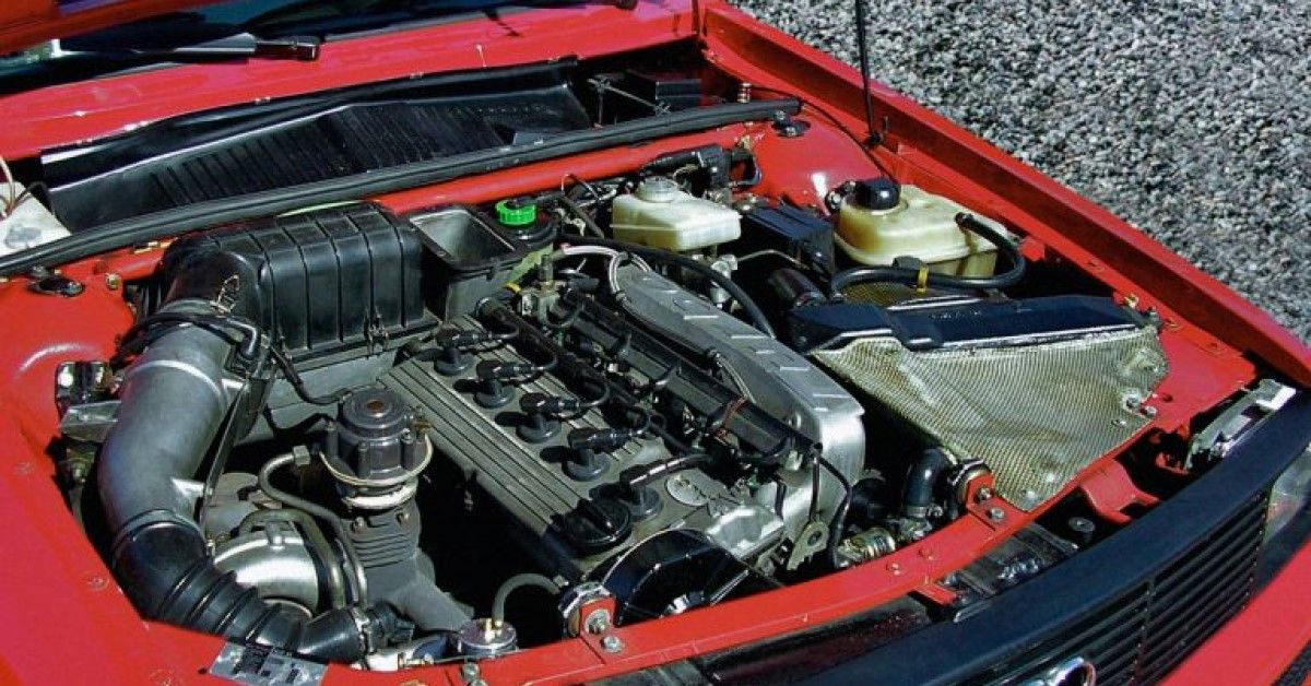 Audi Sport Quattro engine bay view