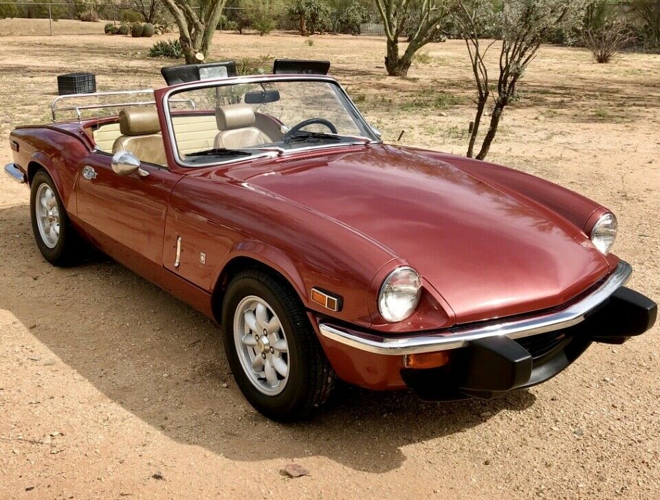 1975 Triumph Spitfire Barn Find Front Quarter View Roof Down