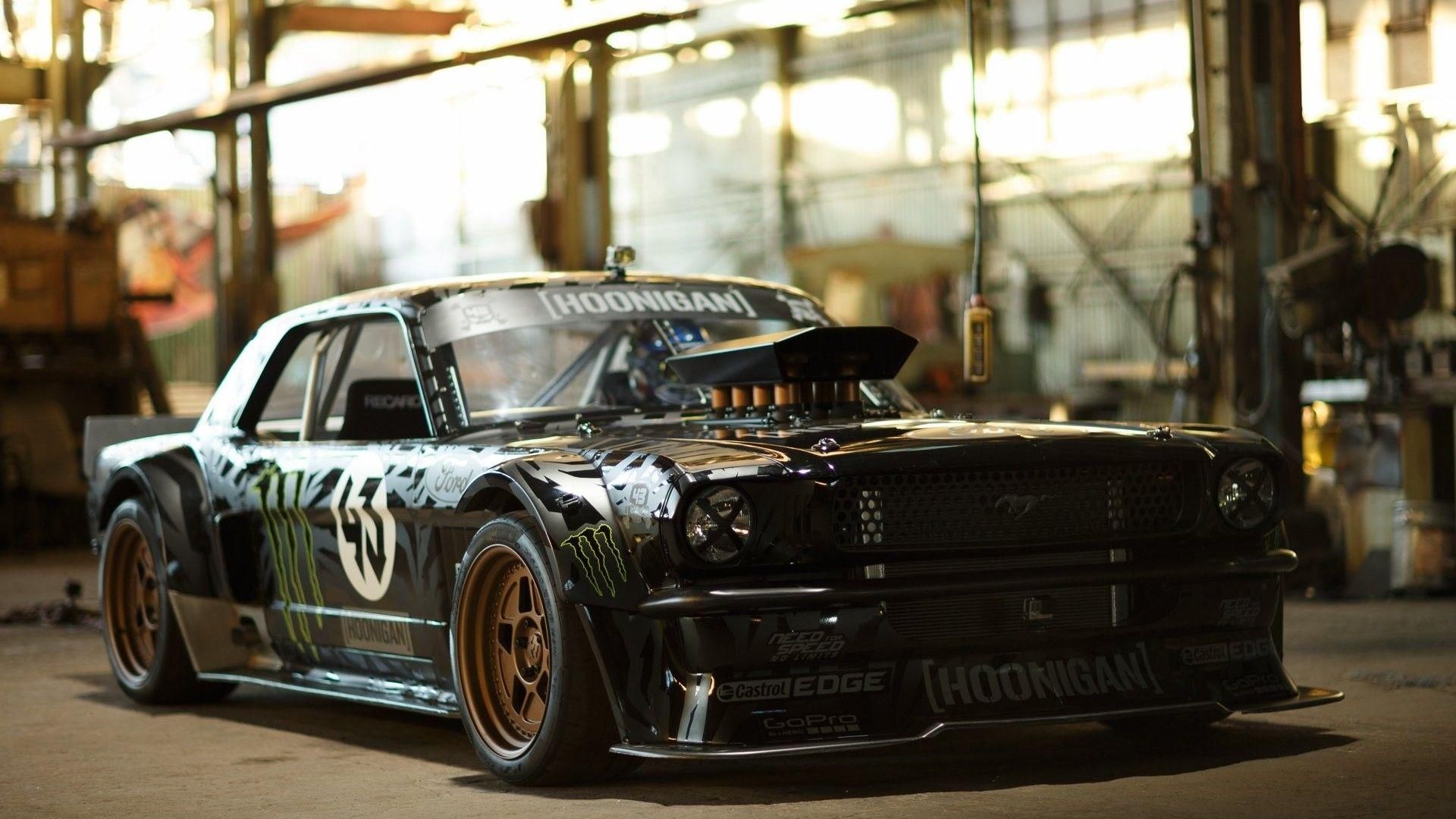 A wide angle photograph of the hoonicorn mustang | Stable Diffusion