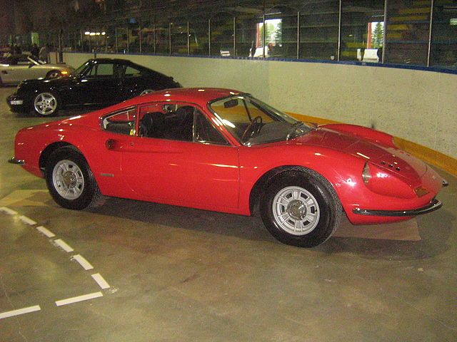 1968 Ferrari Dino 206 GT via Wikimedia Commons: dave_7
