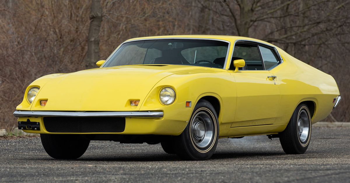 Unrestored 837-Mile 1970 Ford Torino King Cobra Muscle Car In Yellow Paint