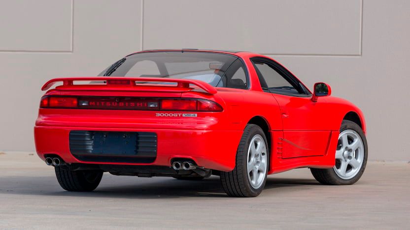 Red 1992 Mitsubishi 3000GT VR-4