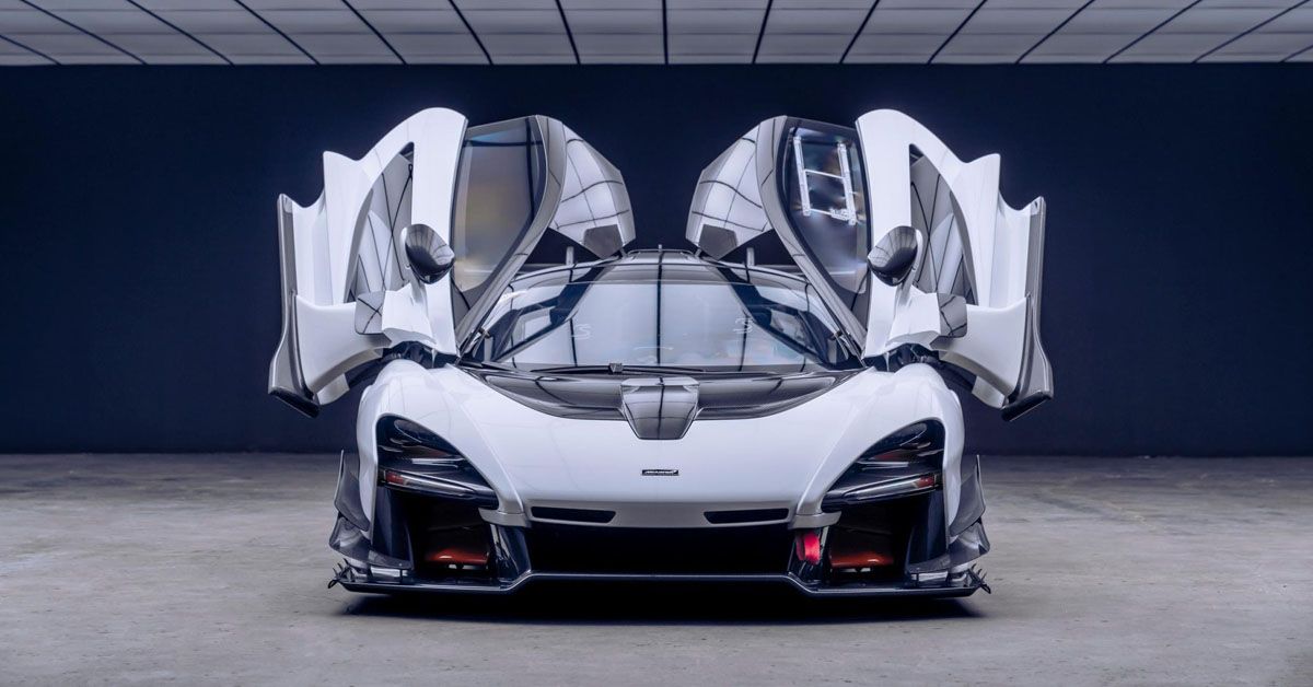 Extremely Rare 2020 McLaren Senna GTR In White Paint Up For Auction