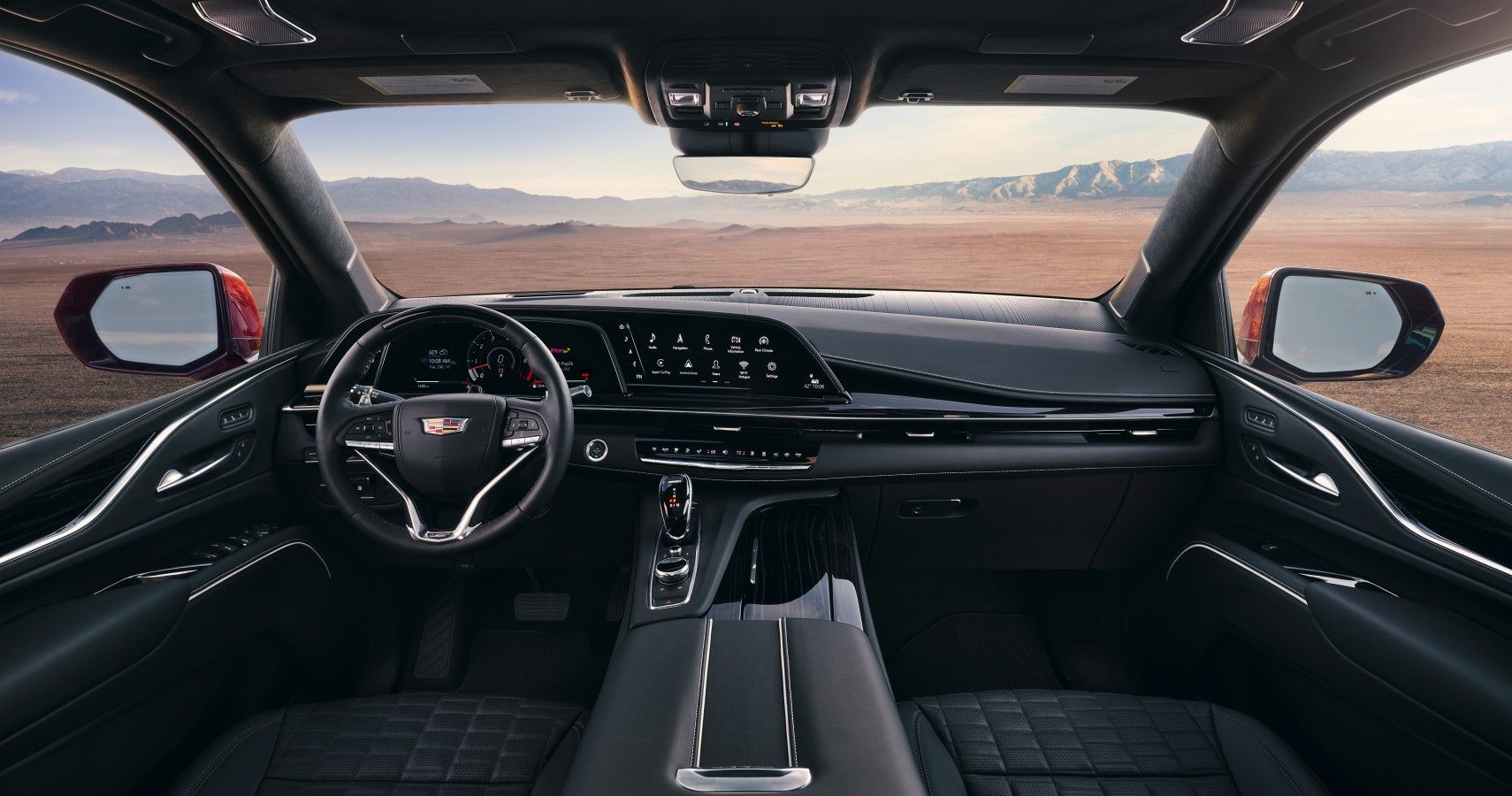 2023 Cadillac Escalade-V interior view of the dashboard