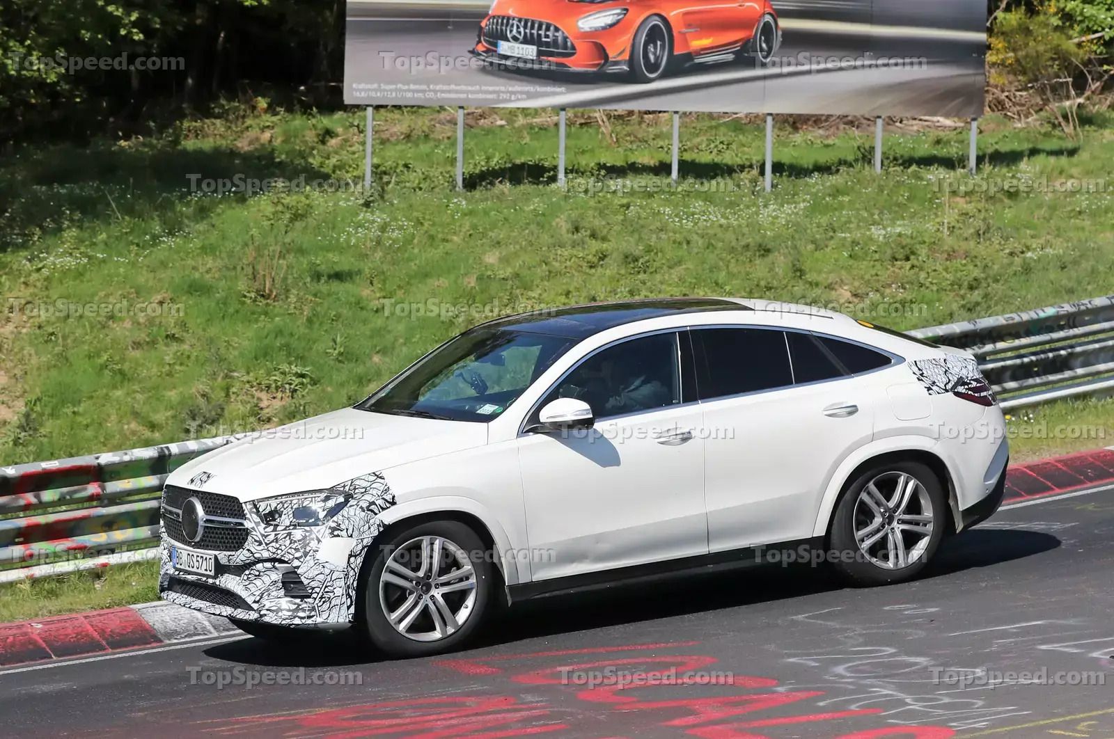 2023 Mercedes GLE Coupe Spy Shots Front Quarter View