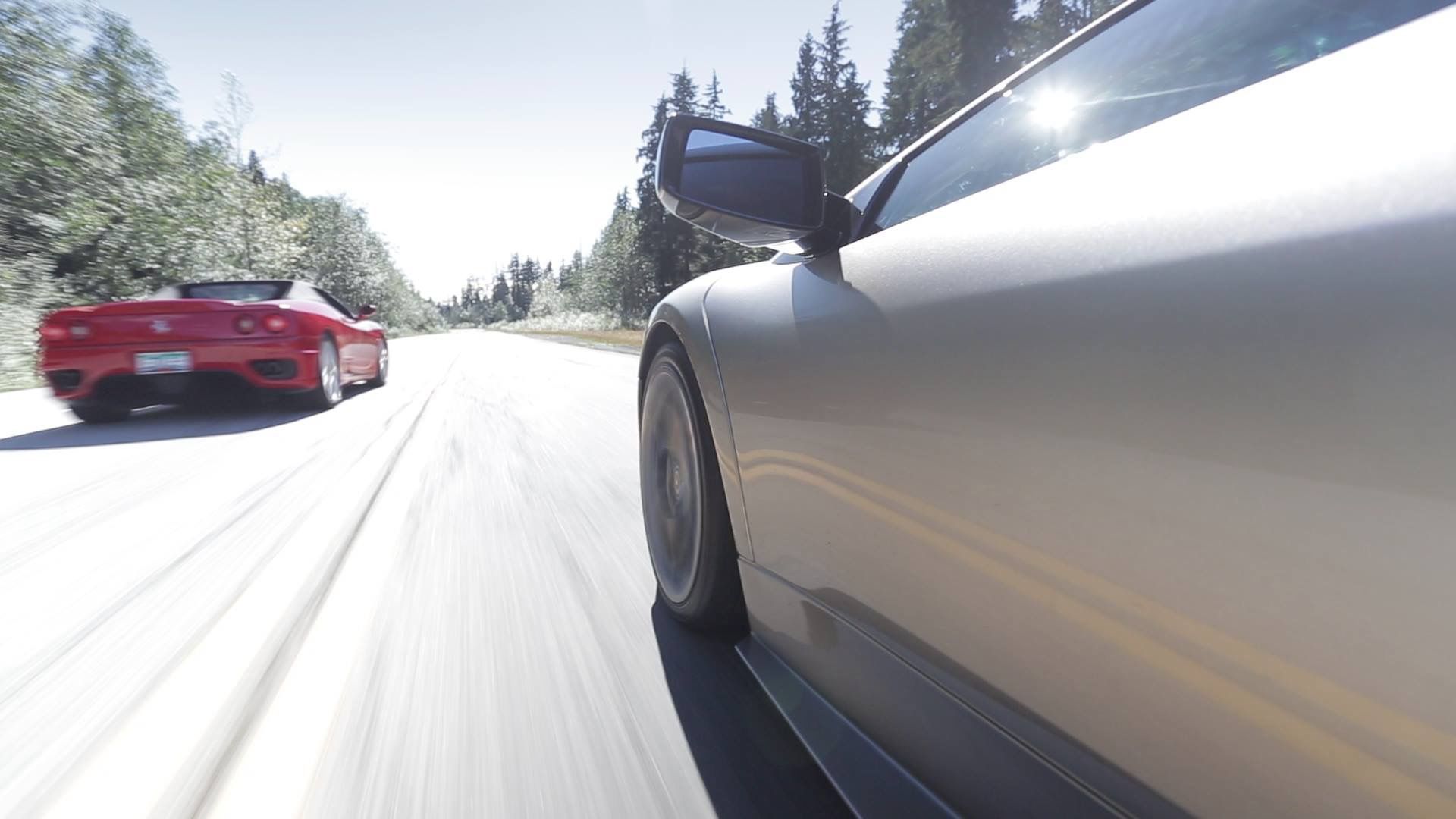 Filming with a Ferrari 360 Modena & a Lamborghini Murcielago