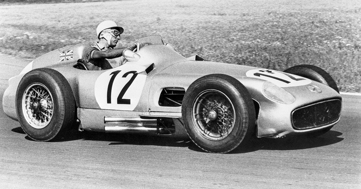 Stirling Moss British Grand Prix in Aintree 1955