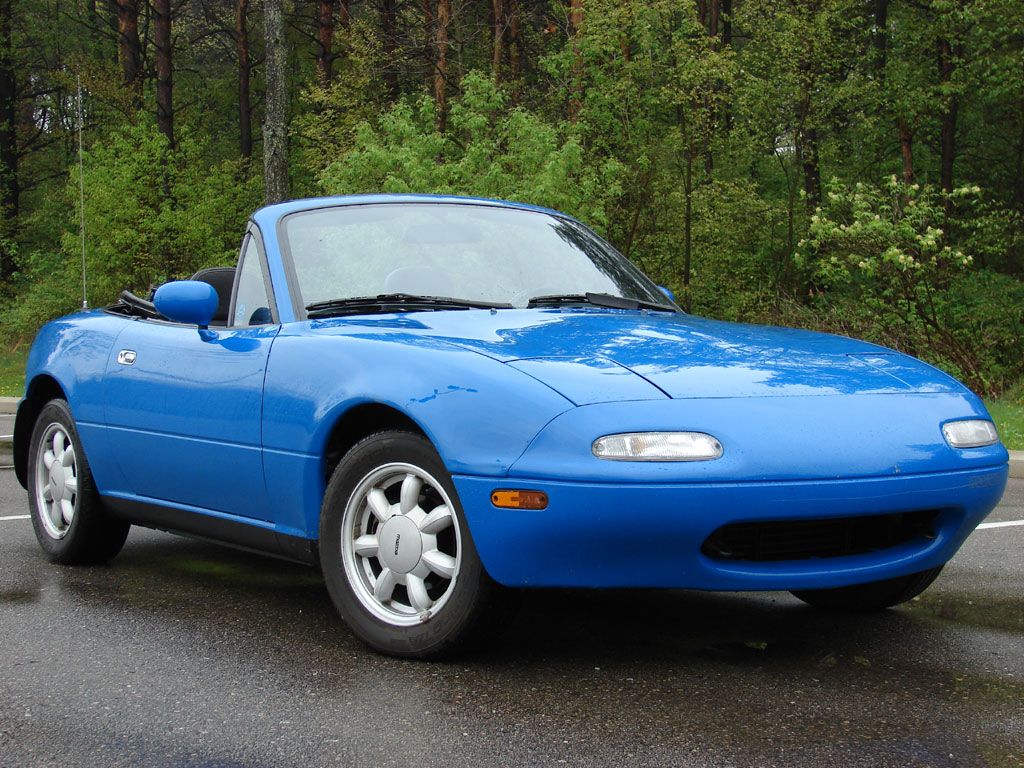 Blue 1990-1997 Mazda MX-5 Miata (First Generation)