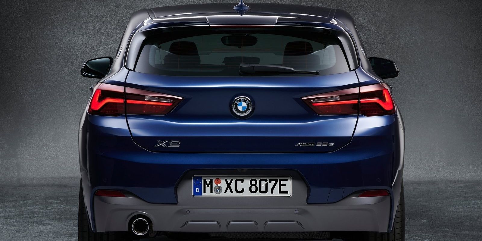 BMW X2 rear closeup