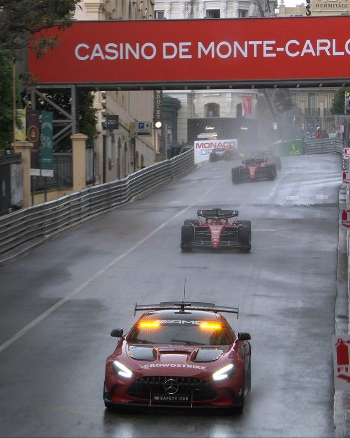 Charles Leclerc - Ferrari behind safety car - Monaco GP