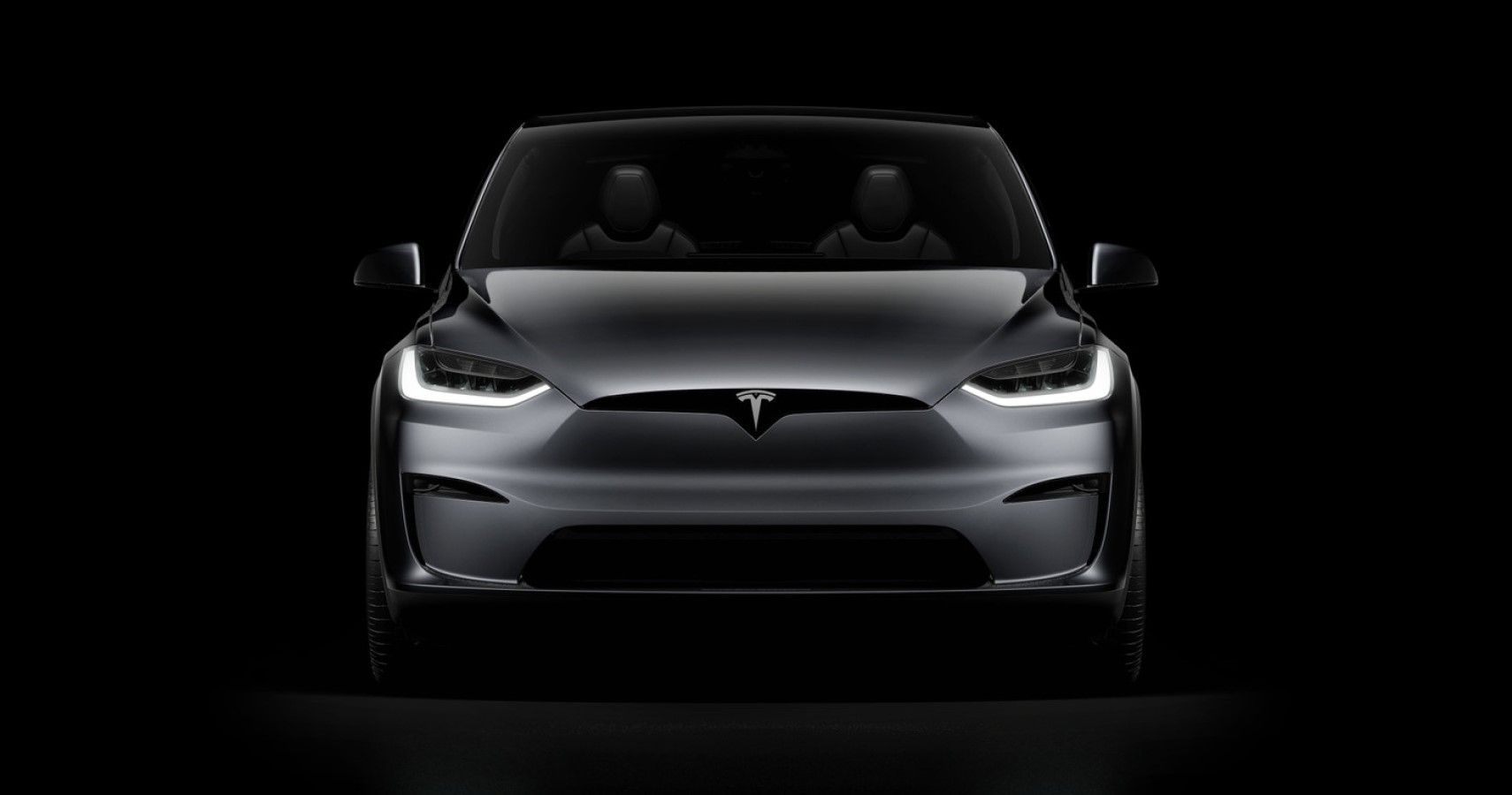 2022 Tesla Model X Plaid front hd wallpaper view