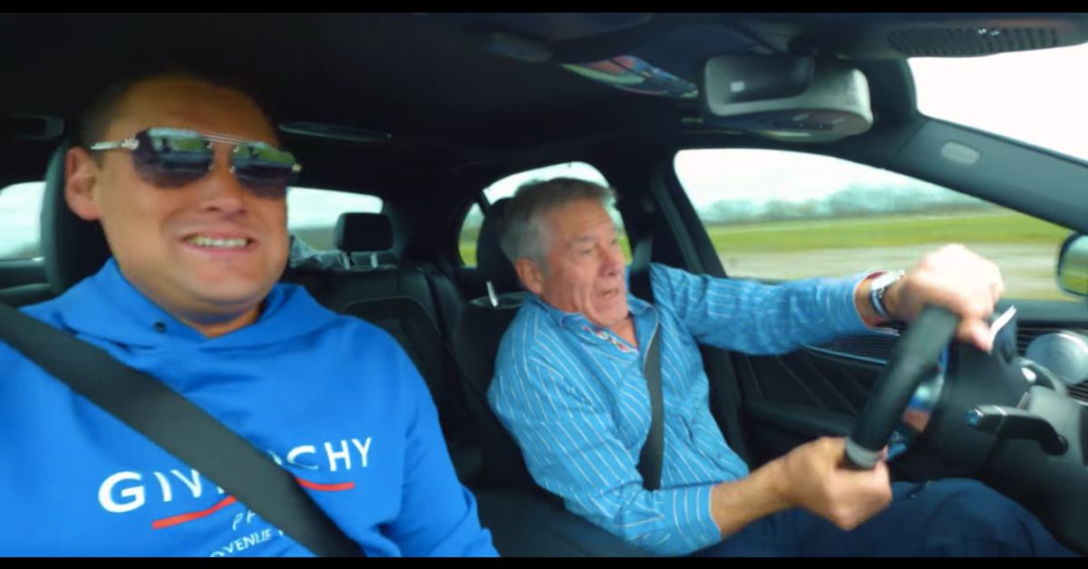 Former Top Gear host Tiff Needell Almost Crashes Car