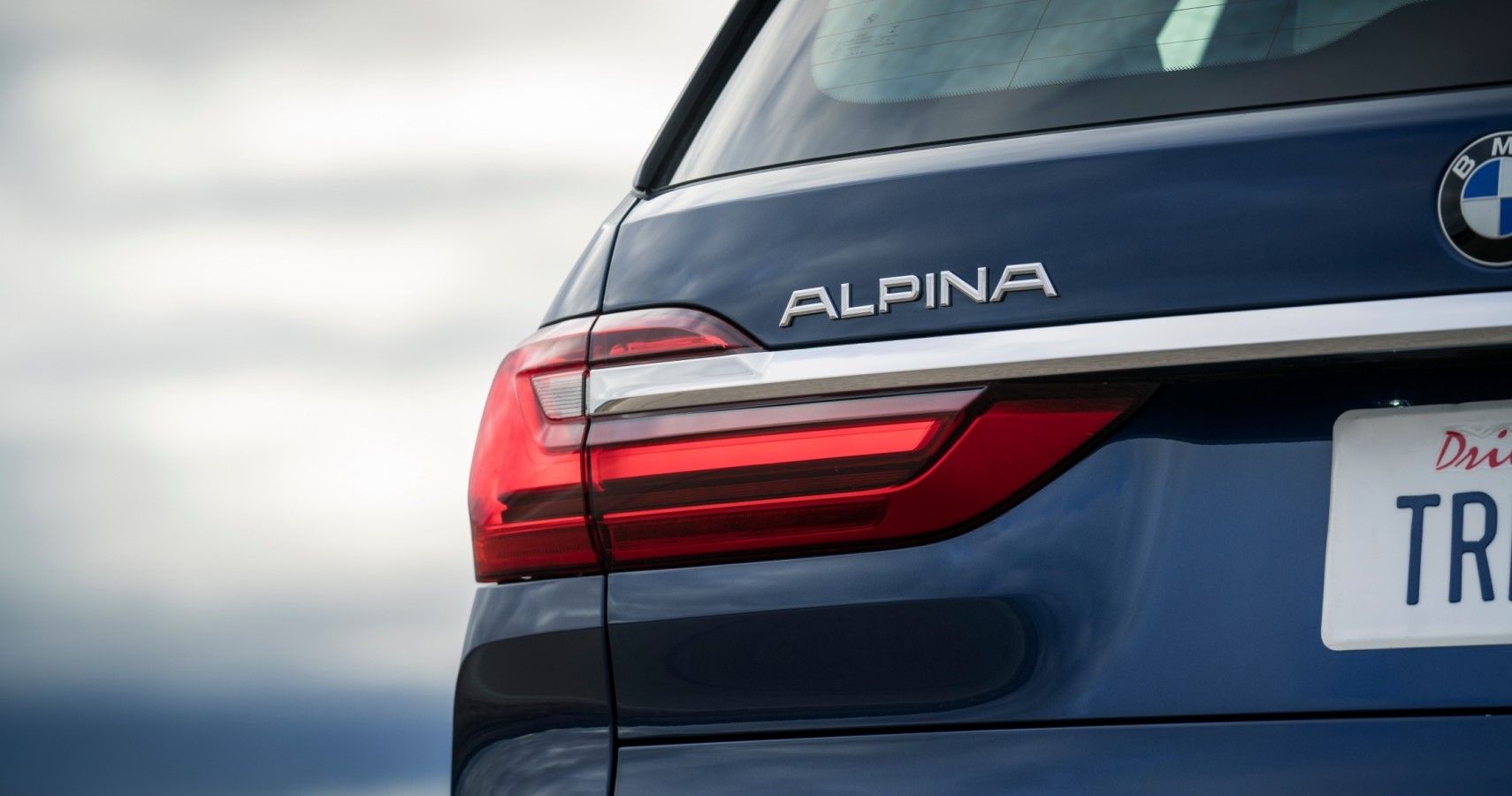 2022 BMW Alpina XB7 rear badging close-up view