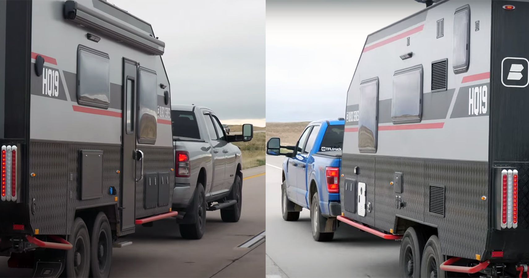 Ram 2500 and Ford F-150 Hybrid towing mpg battle