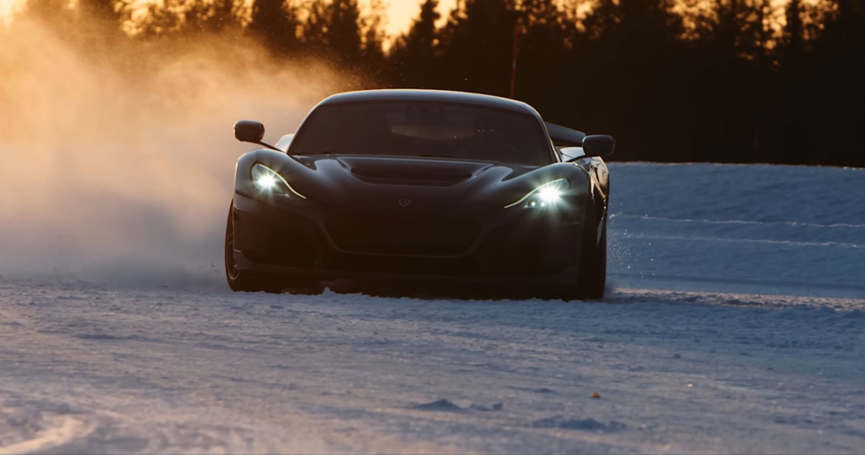 The Rimac Nevera Gets Driven On Snow And Ice