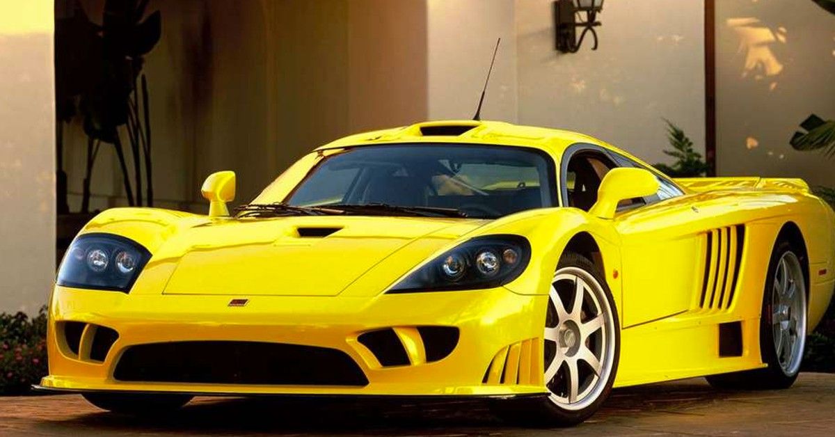 Yellow Saleen S7 Parked On Driveway