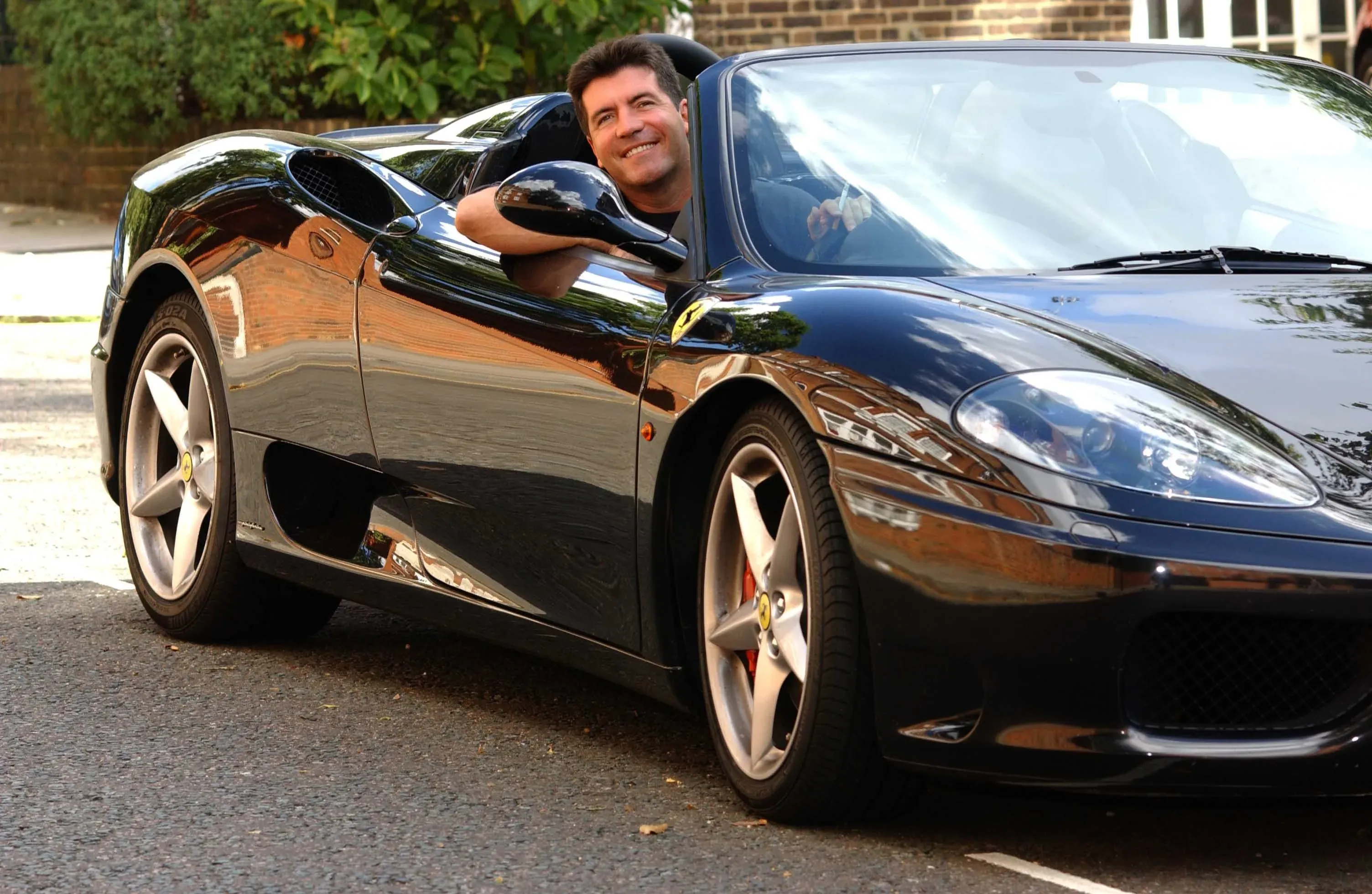 Simon Cowell's Black Ferrari 360 Spider