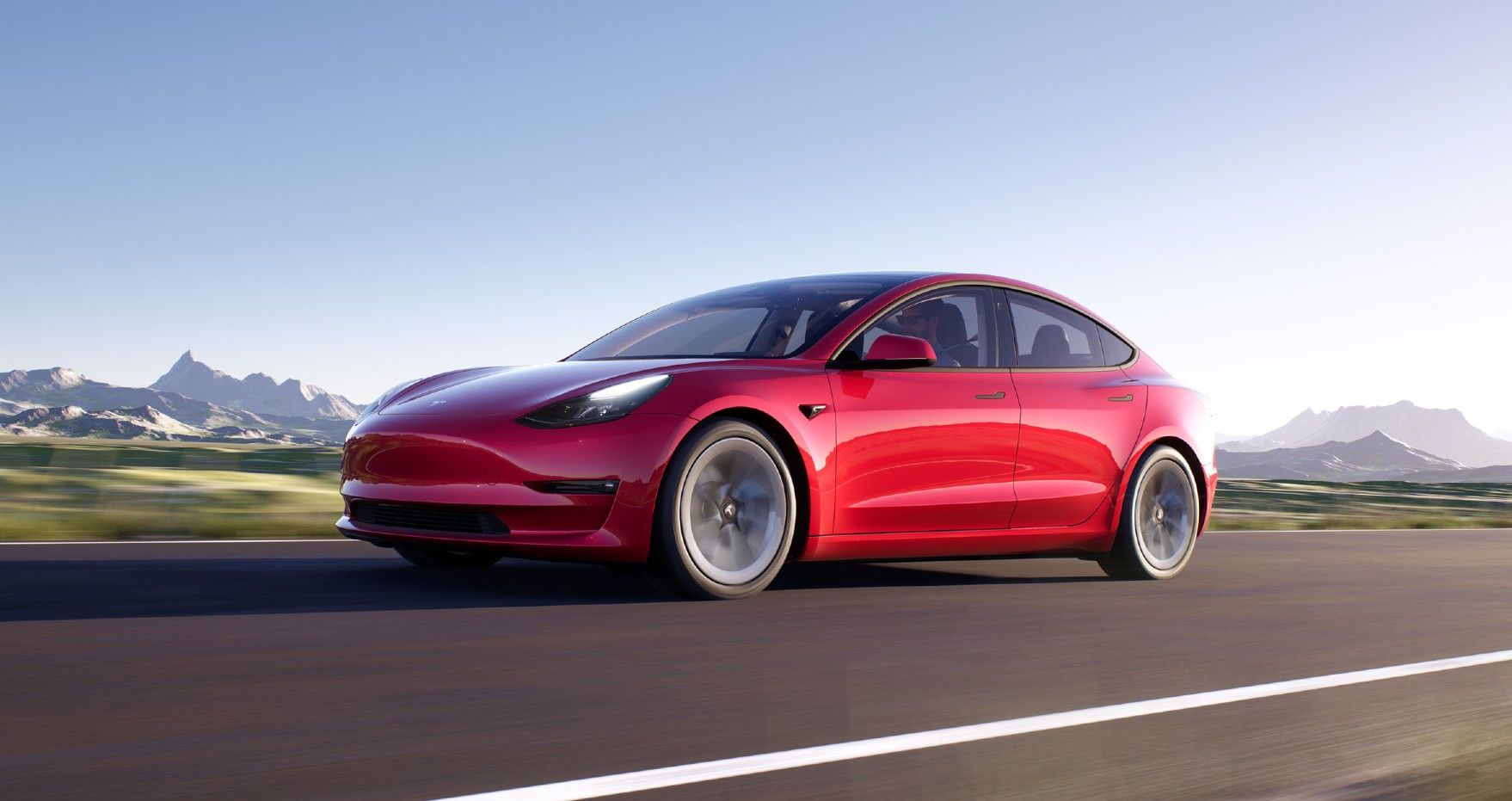 Tesla Model 3 Accelerating