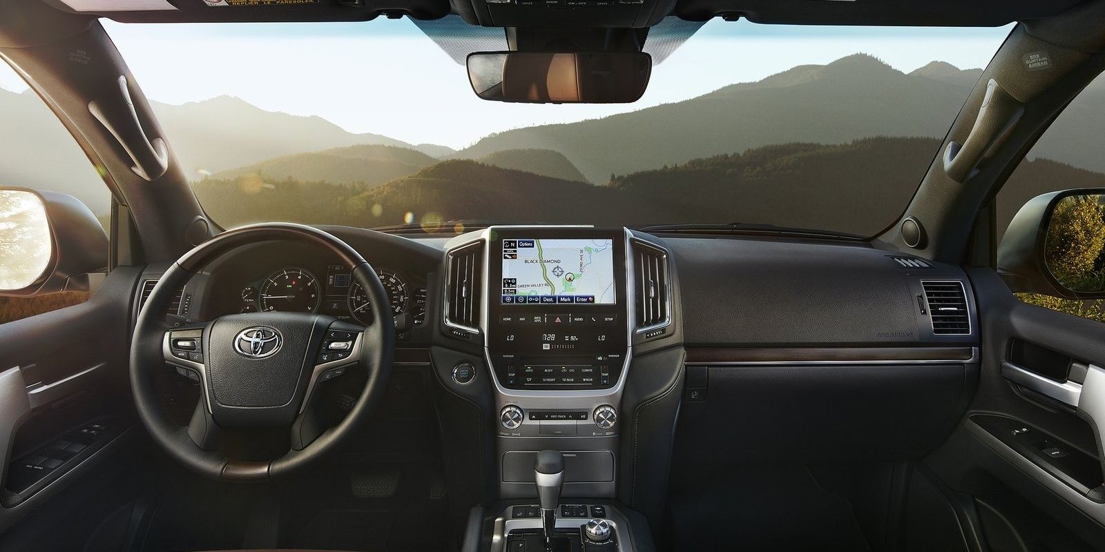 Toyota Land Cruiser interior and dash