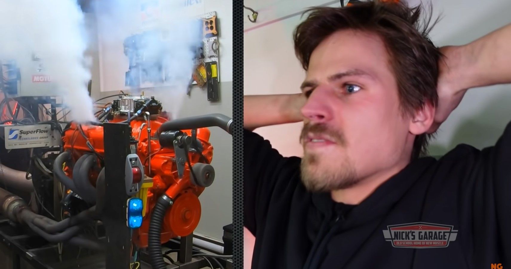 Leo shocked after seeing his engine fail