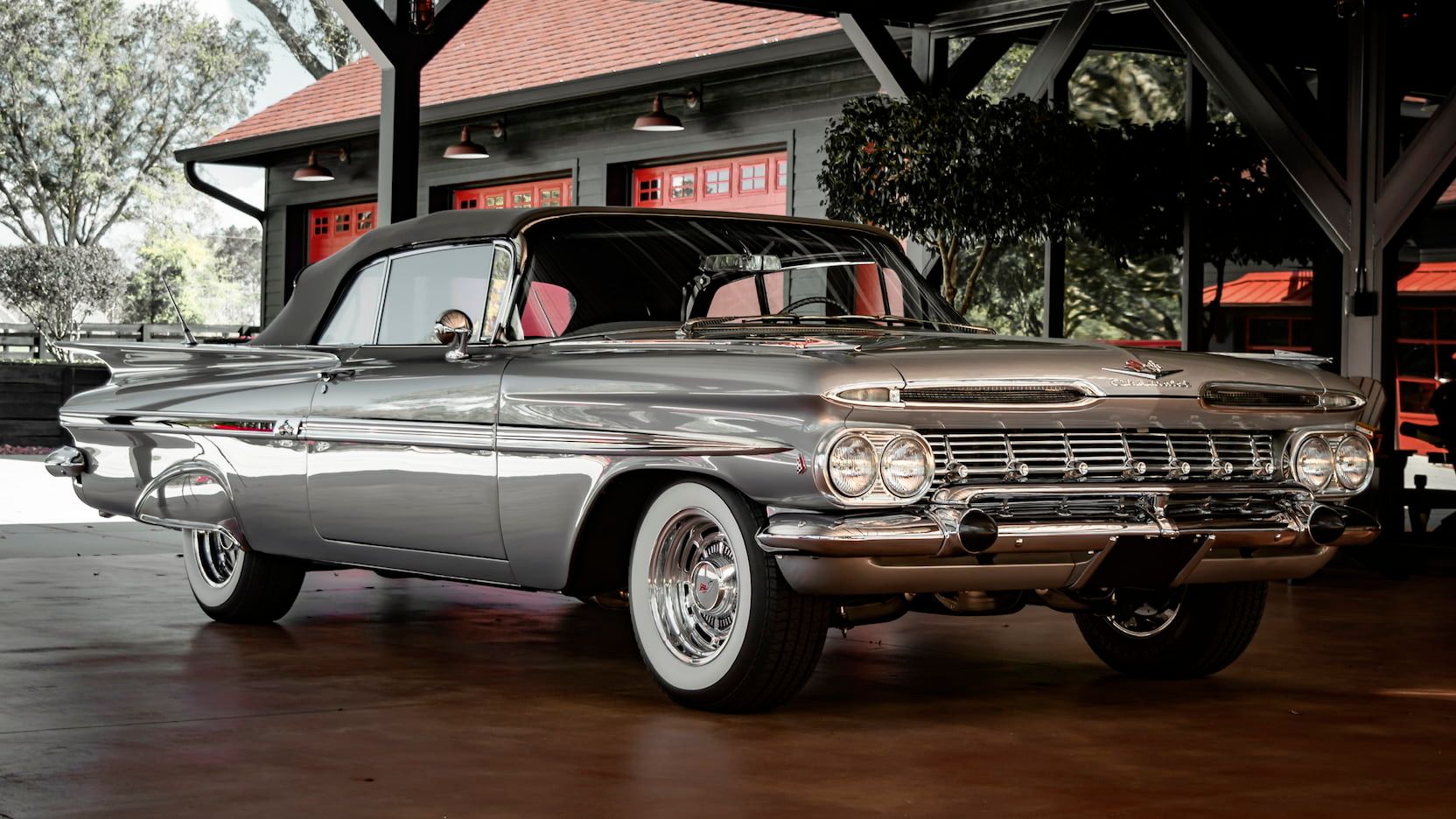1959 Impala Covnertible Auction Front Quarter View