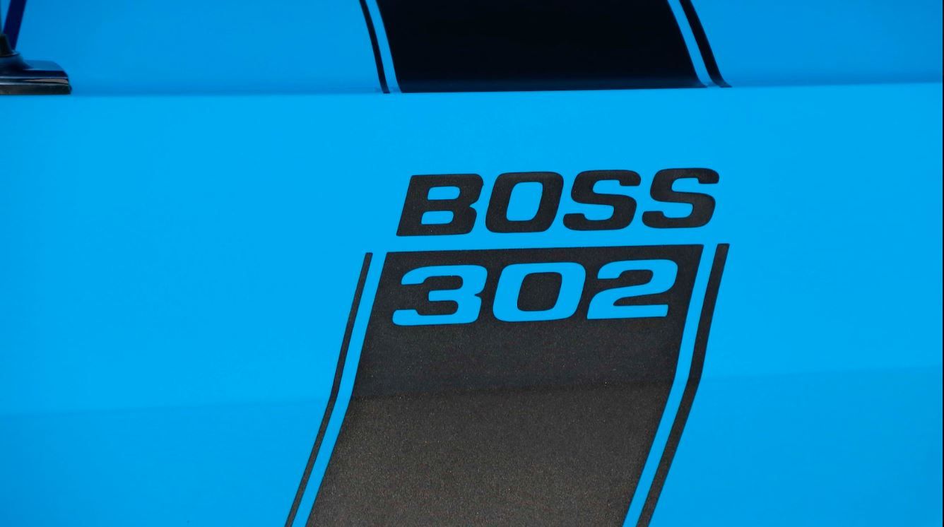 1970 Ford Mustang Boss 302 Name On Its Body