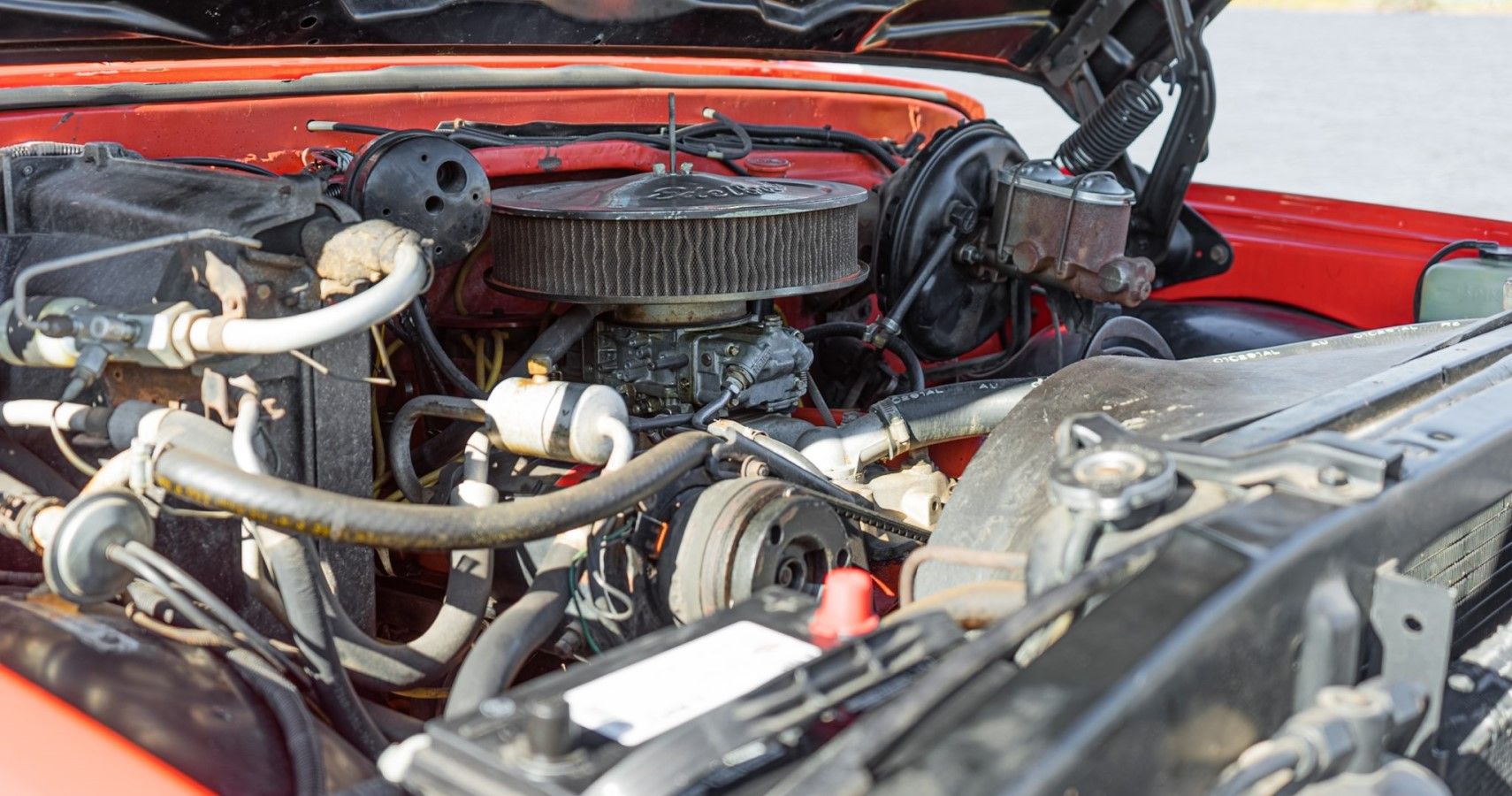 First-gen Chevrolet K5 Blazer 4x4 engine bay view