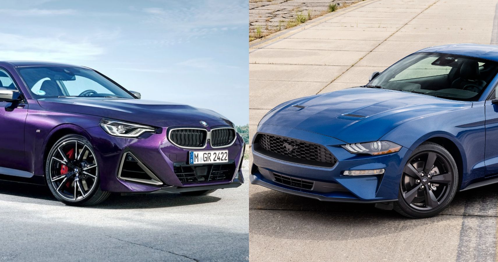 2022 Mustang GT And BMW M240i