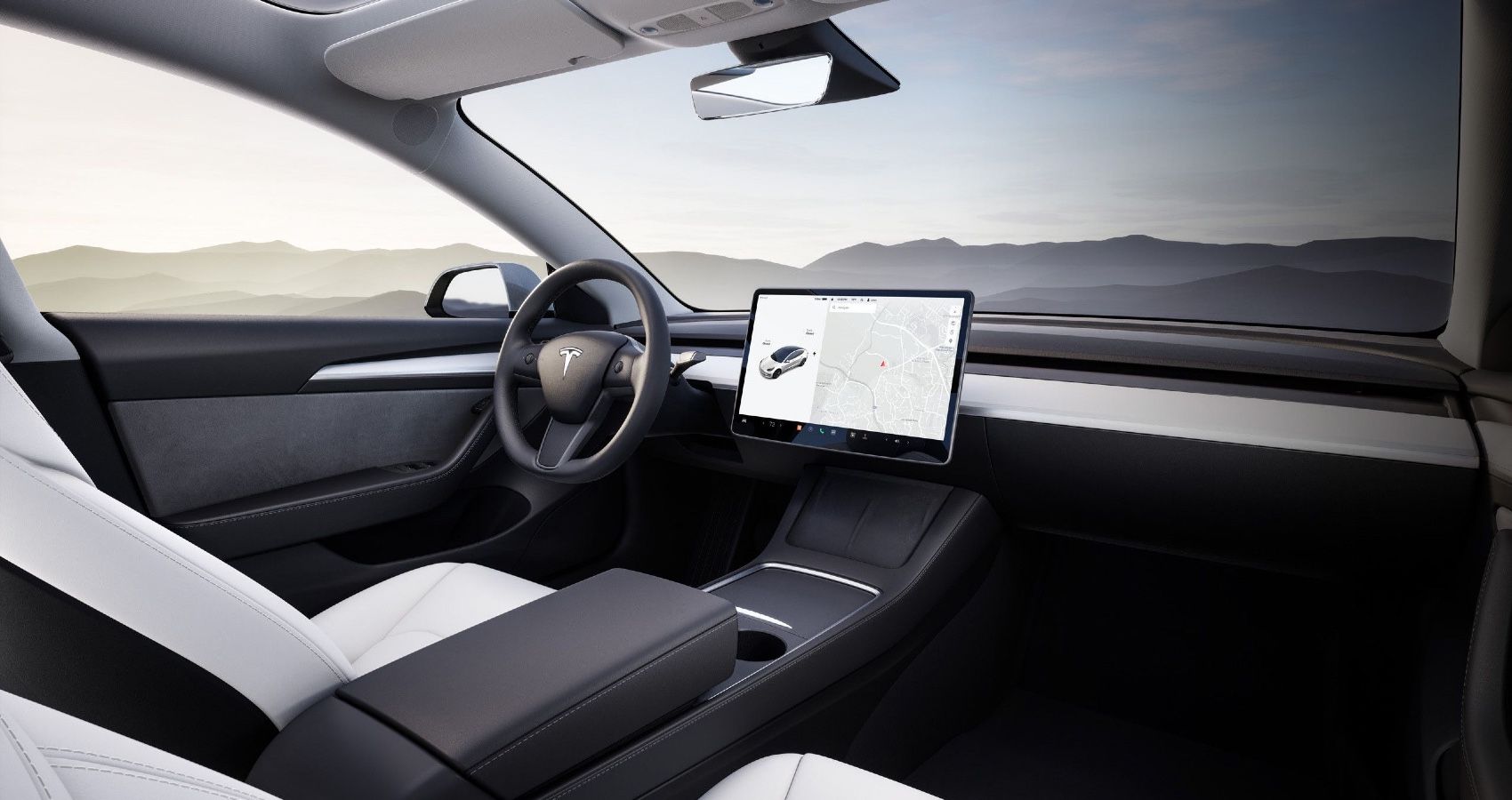 2022 Tesla Model 3 Long Range interior infotainment