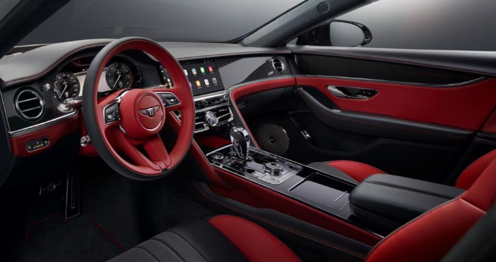 2023 Bentley Flying Spur S Grey Interior Cockpit View