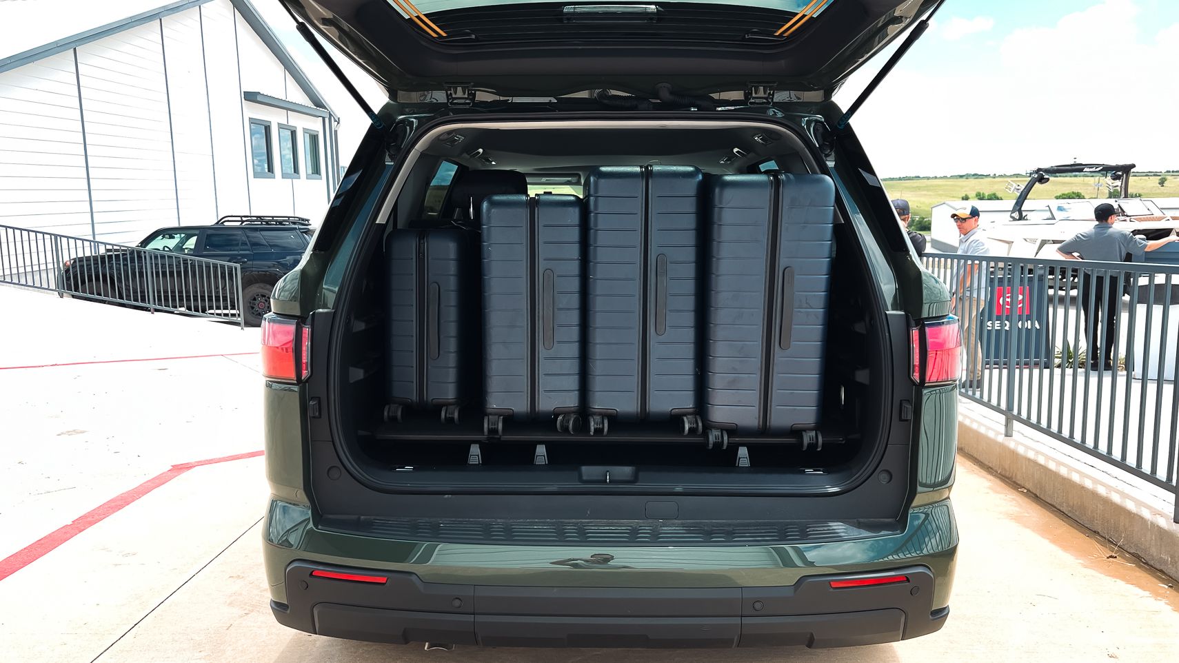 Rear luggage capacity for the 2023 Toyota Sequoia