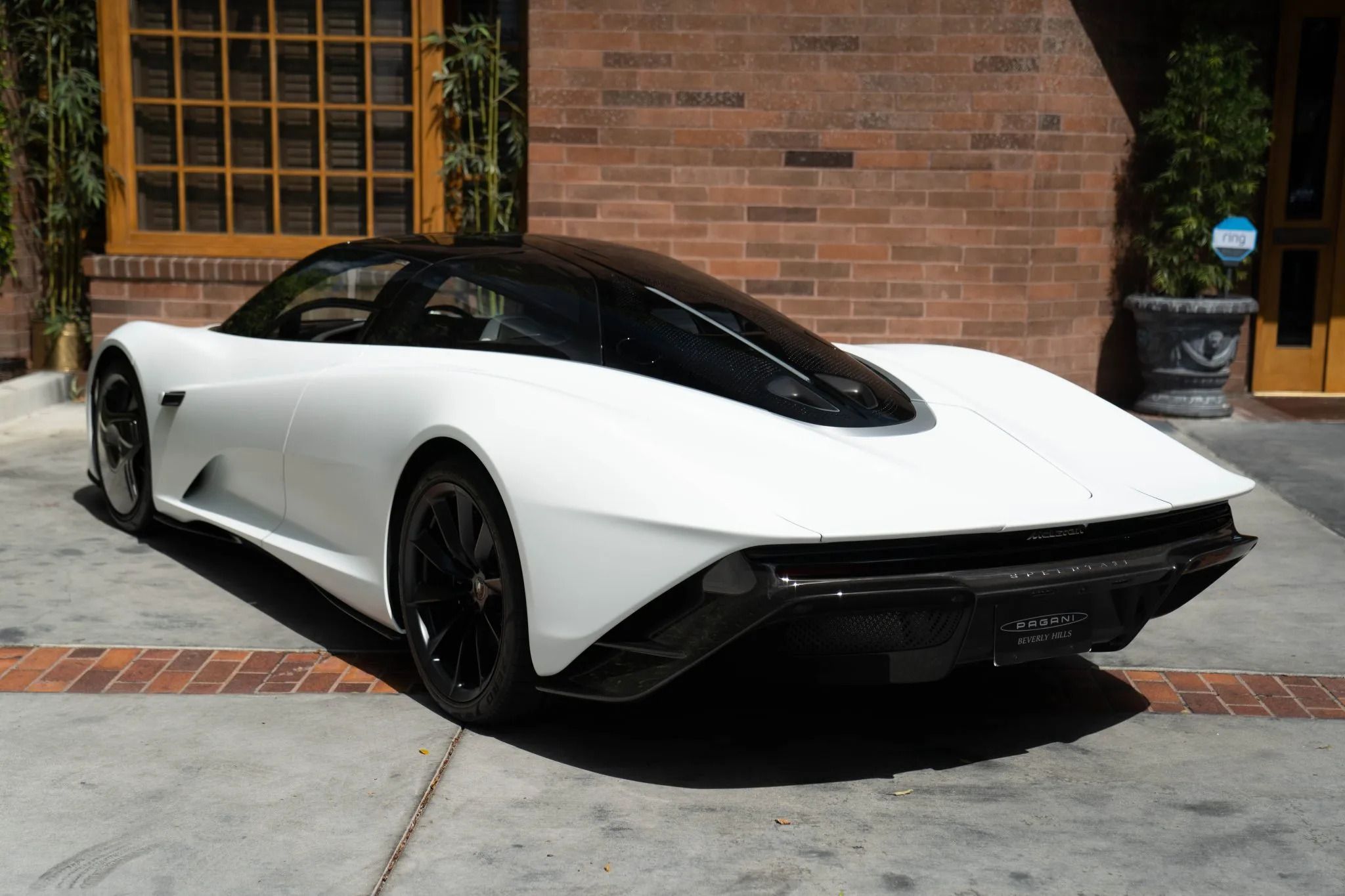 23 Mile McLaren Speedtail Auction Rear Quarter View