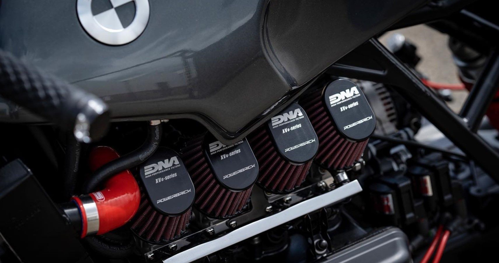 Custom BMW 1100 RS by Powerbrick engine close-up view