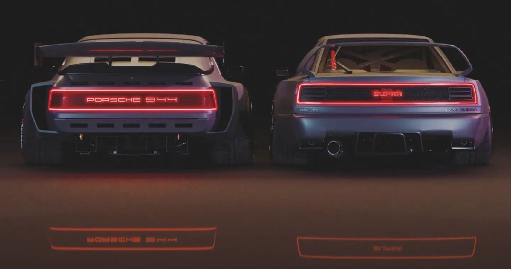 This Toyota Supra A70 And Porsche 944 Are Retro Brothers From Another Mother